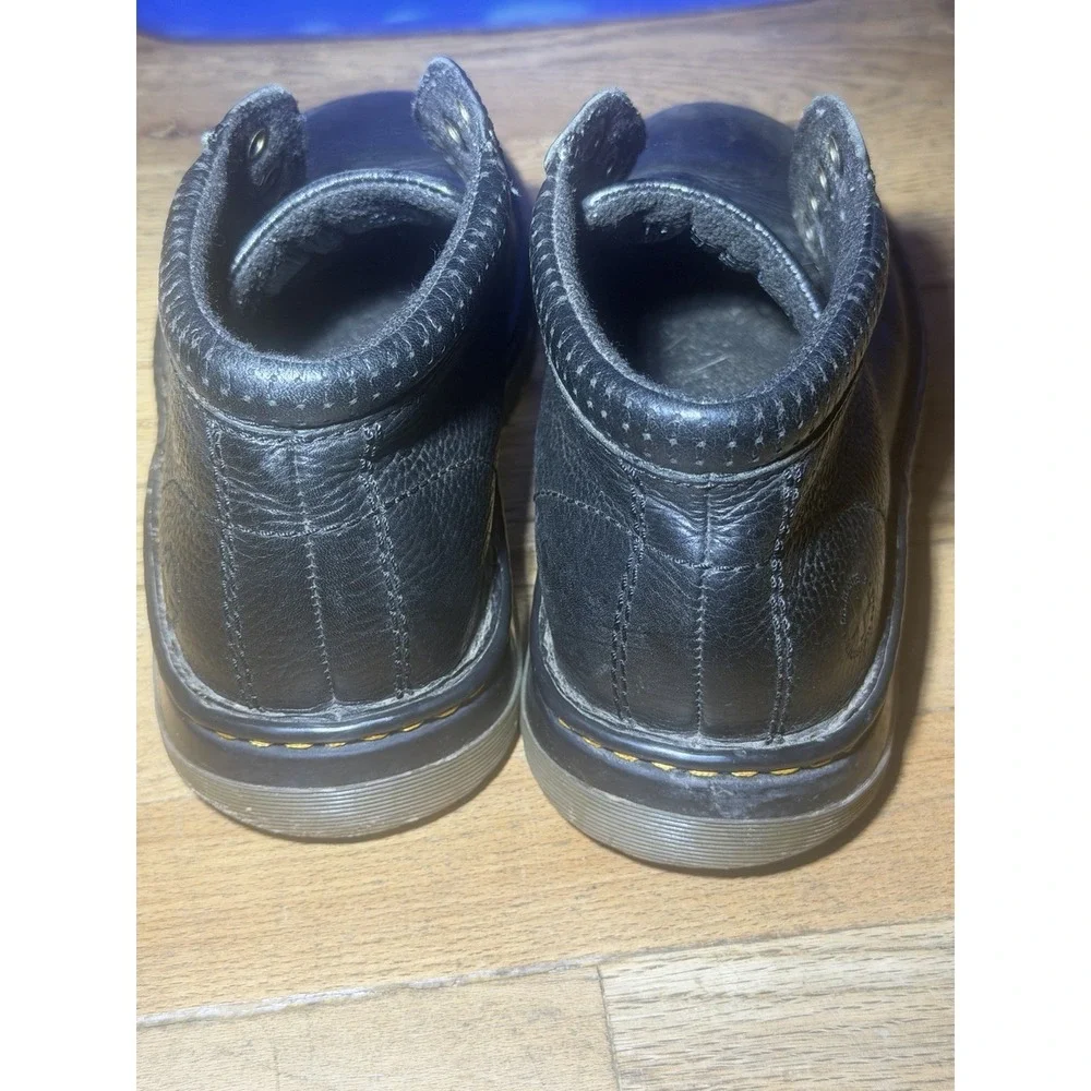Dr. Martens Black Leather RICO Chukka Ankle Boots Lace-Up Round Toe Men's US 7